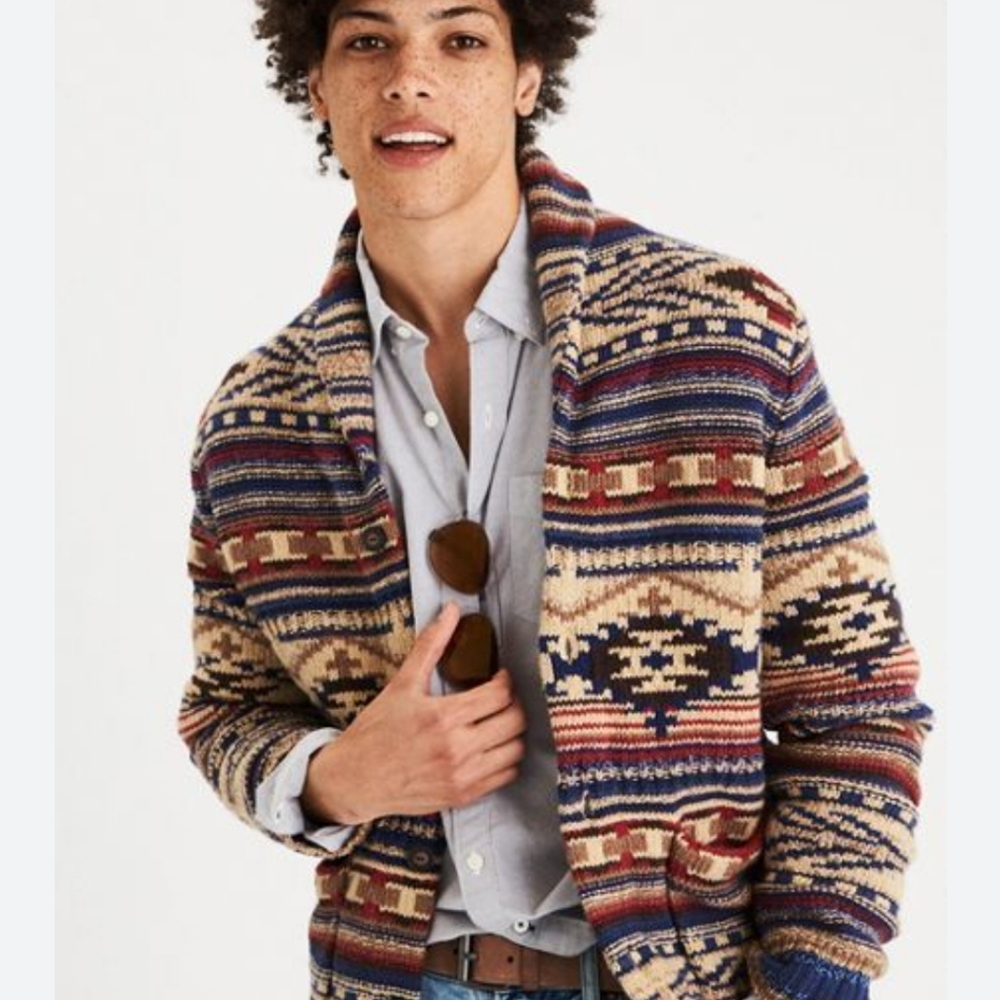 American eagle vintage men's sweater jacket size small
